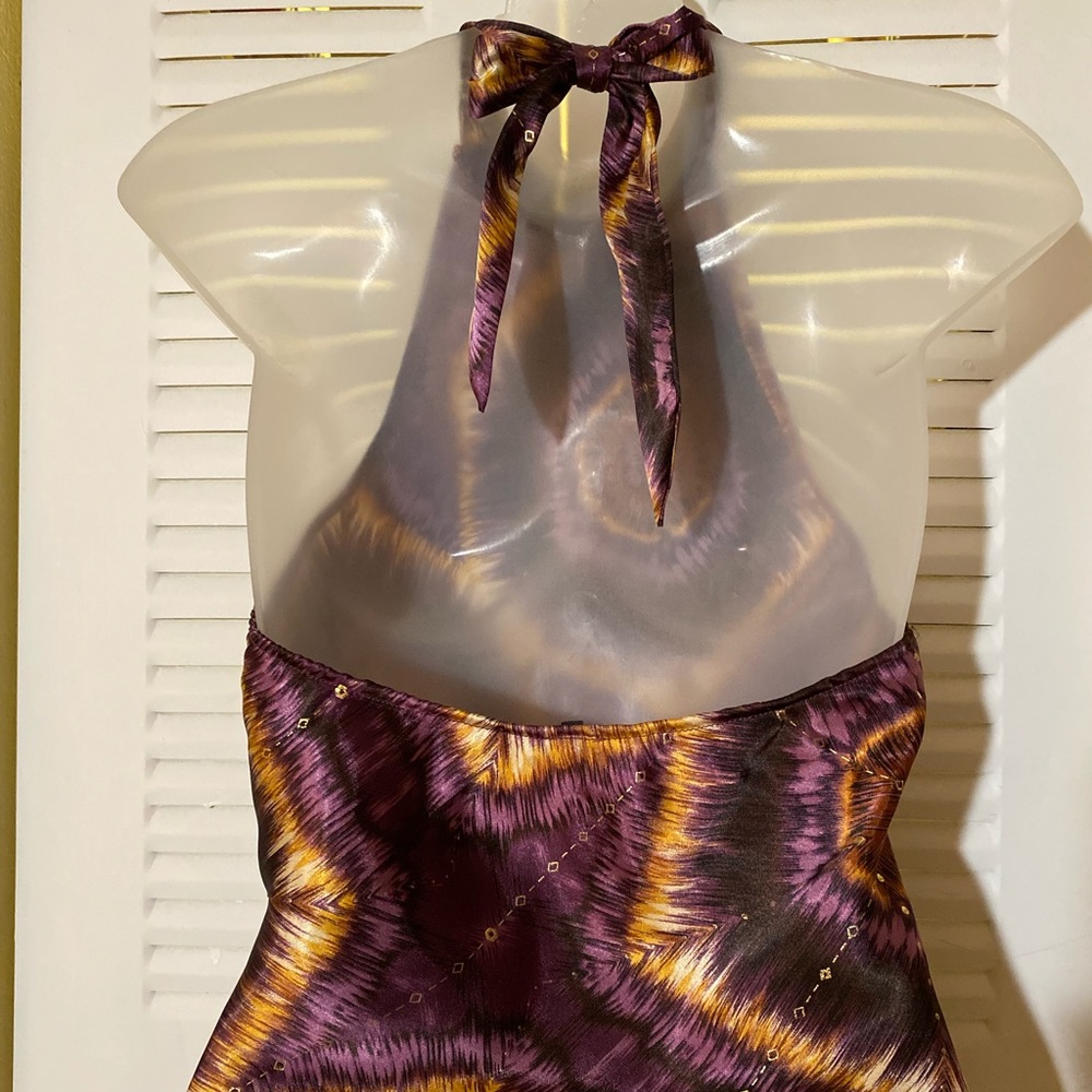 ๐P.O.P SEXY SATIN TANK TOP PURPLE SIZE SMALL - Picture 3 of 6